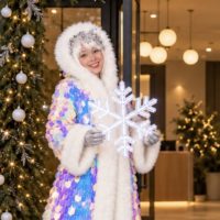 Снежинки для встречи гостей